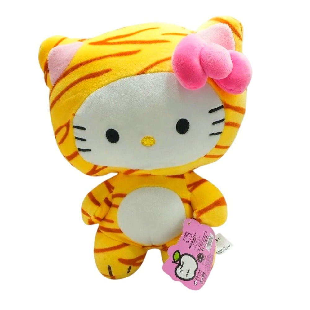 Fiesta Hello Kitty Plush Kids Small Yellow Tiger Cosplay Costume NWT Bow